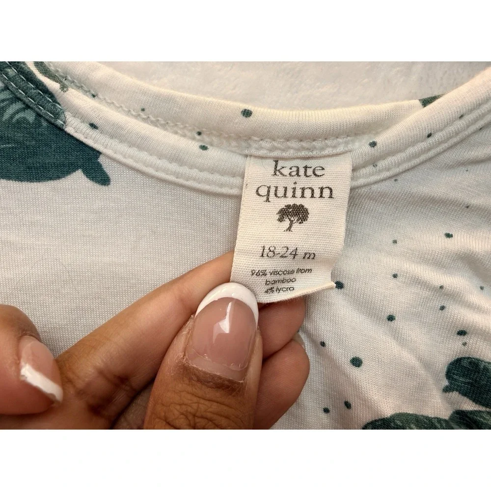 Bamboo Ruffle Kate‎ Quinn Sea Life Whale Print One-Piece 18-24